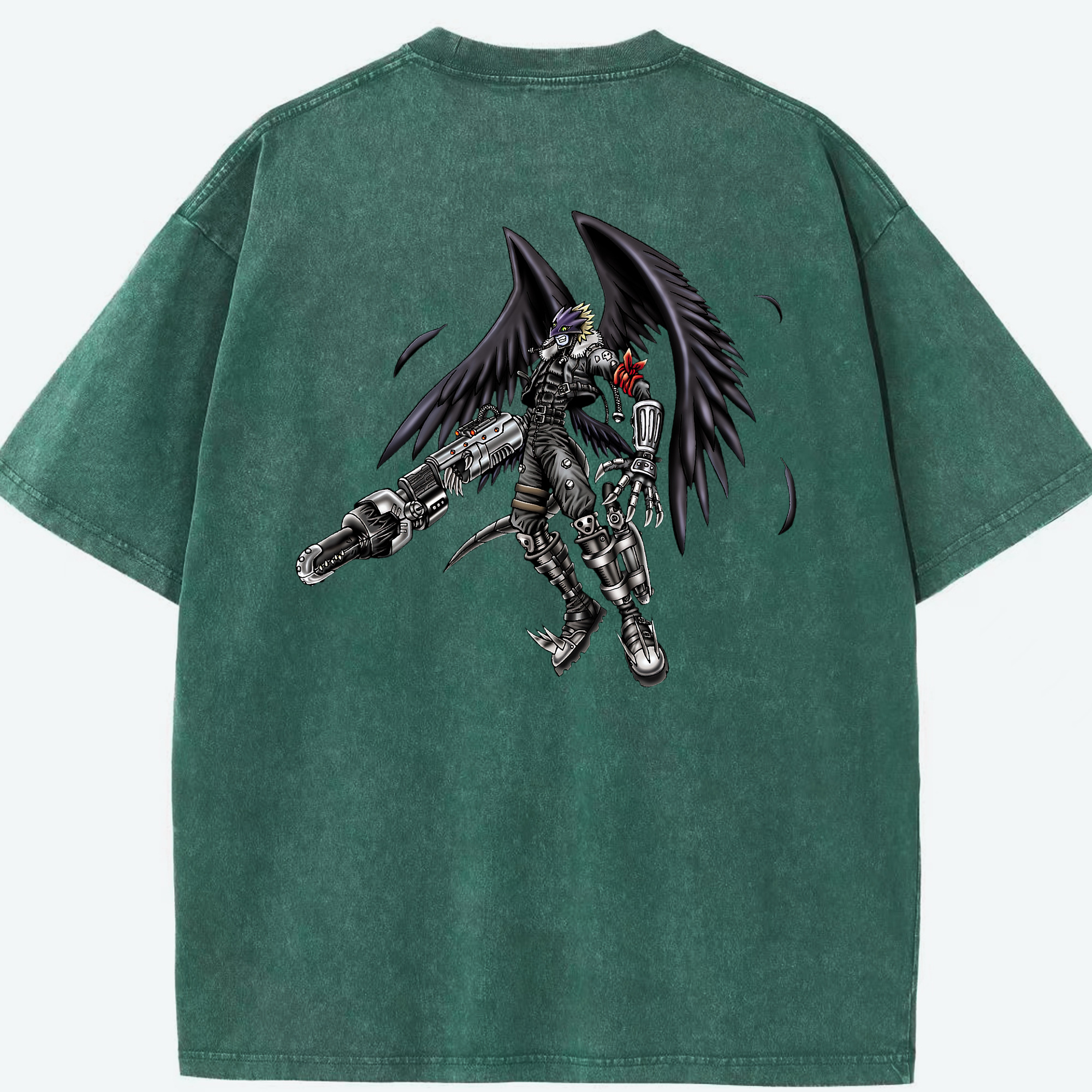 （画像用） 遊☆戯☆王 Yu-Gi-Oh! 綿100% ヴィンテージ風 半袖Tシャツ（背面プリント）